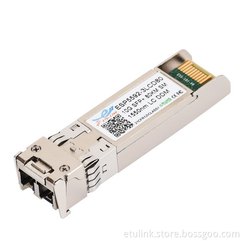 10G 1550nm SM 80KM LC SFP+ Transceiver